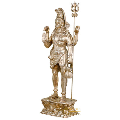 Brass Large Shiva Idol For Home Temple Office Garden Decor 7 Feet by vendor-unknown - Hindu Gods (View 4)