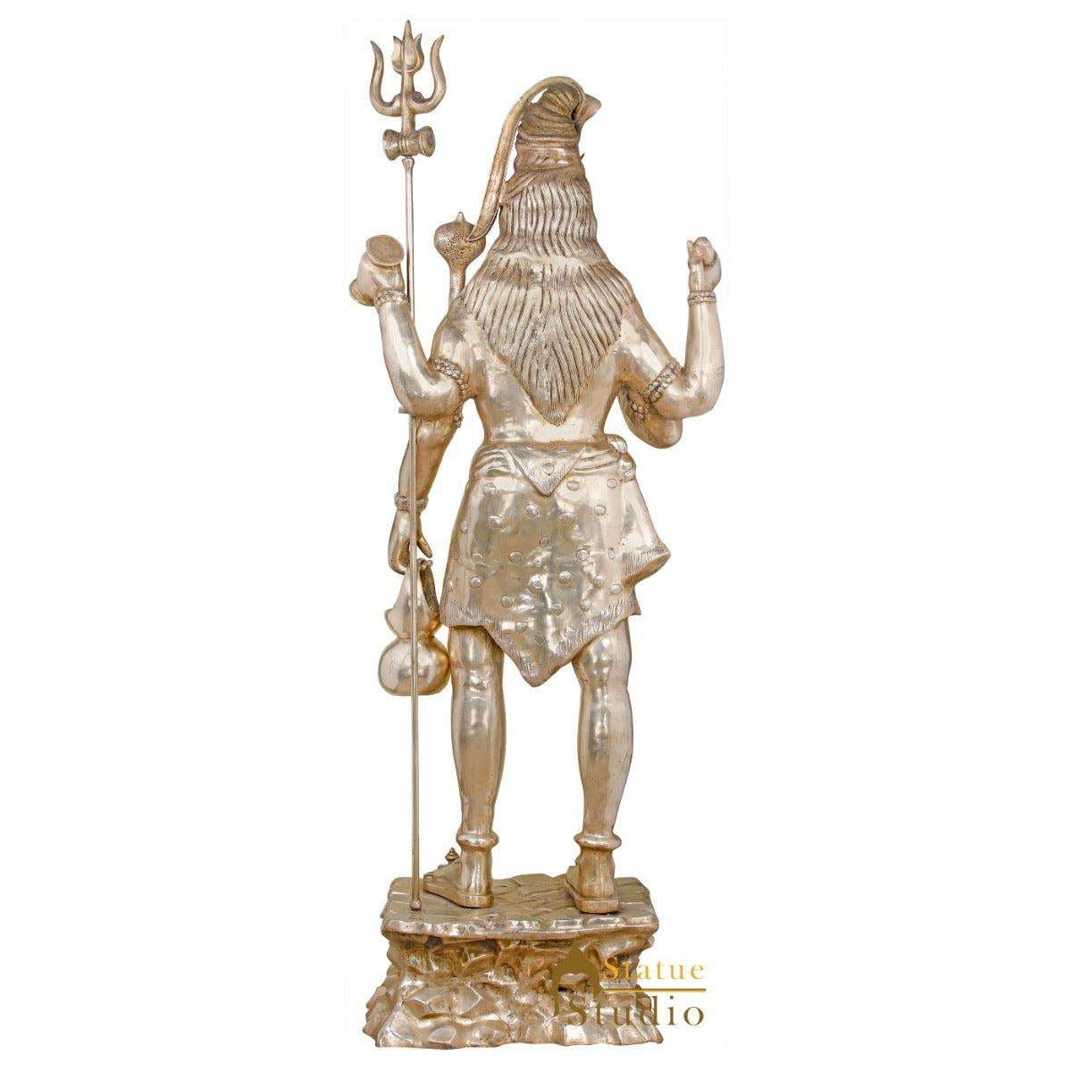 Brass Large Shiva Idol For Home Temple Office Garden Decor 7 Feet