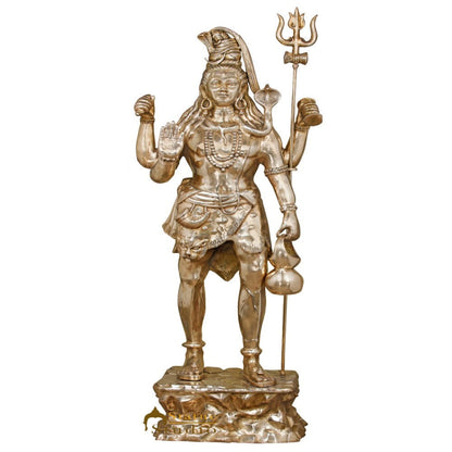 Brass Large Shiva Idol For Home Temple Office Garden Decor 7 Feet by vendor-unknown - Hindu Gods (View 3)