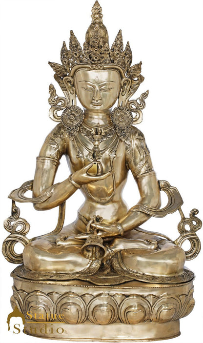 Brass Large Size Buddhist Vajrasattva Buddha Statue Décor Idol Showpiece 3 Feet by vendor-unknown - Buddha (View 2)