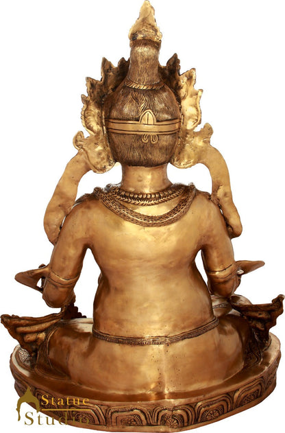 Brass Very Large Size Sitting Kubera Statue Feng Shui Vastu Statue Showpiece 43" by vendor-unknown - Buddha (View 4)