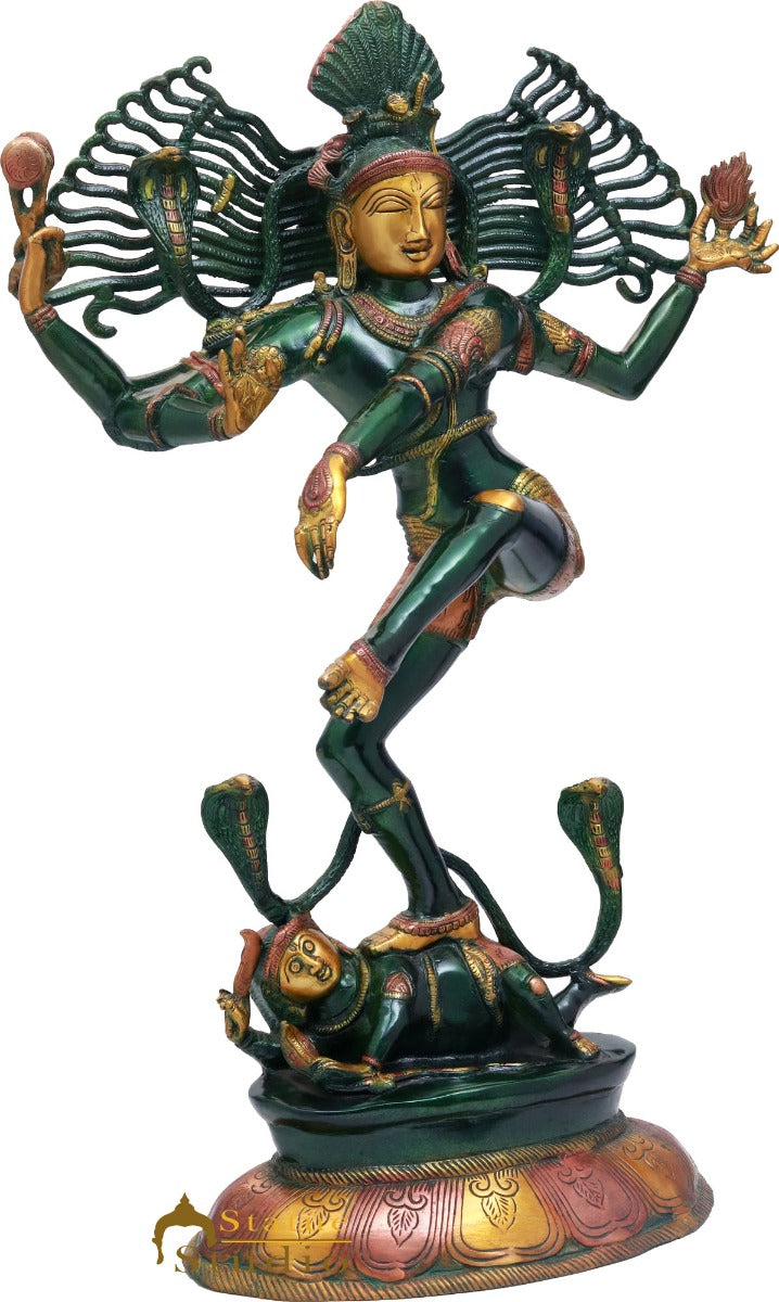 Brass Large Size Nataraja Idol Dancing Shiva Without Frame Décor Statue 30" - Image 4