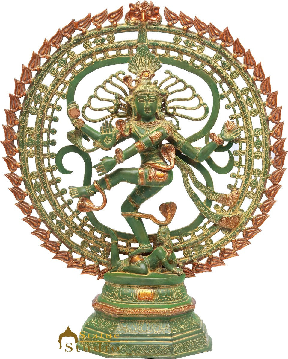 Brass Large Nataraja Statue Home Office Décor Idol Sculpture Figurine 2.5 Feet