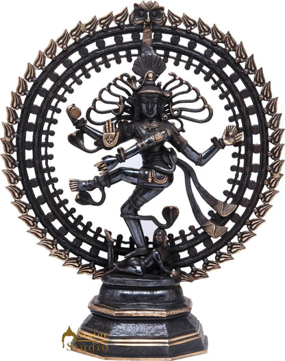 Brass Nataraja Dancing Shiva Statue Idol For Home Office Décor Gifting 30" by vendor-unknown - Hindu Gods (View 2)