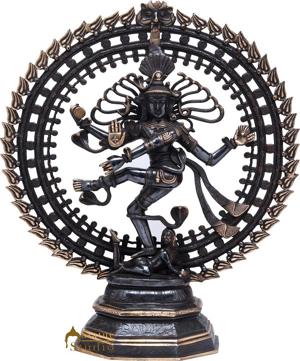 Brass Nataraja Dancing Shiva Statue Idol For Home Office Décor Gifting 30"