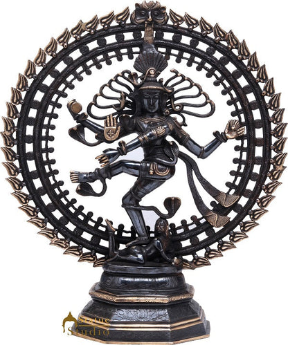 Brass Nataraja Dancing Shiva Statue Idol For Home Office Décor Gifting 30" by vendor-unknown - Hindu Gods