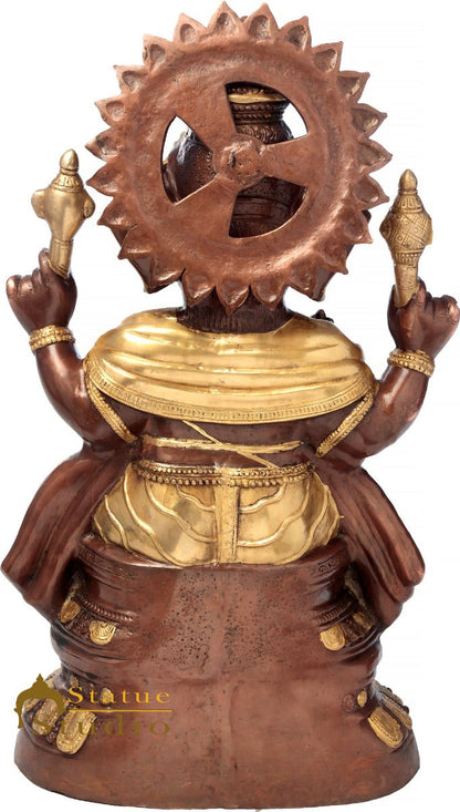 Brass Large Size Ganesha Statue Home Office Garden Décor Idol Showpiece 3 Feet by vendor-unknown - Products (View 4)