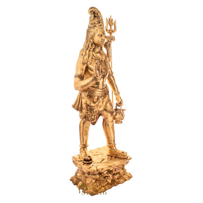 Brass Very Large Size Standing Shiva Idol For Home Temple Decor 7 Feet by vendor-unknown - Hindu Gods (View 4)