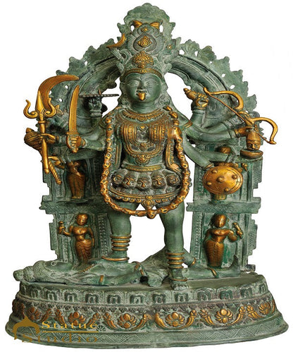 Brass Large Maa Kali Idol Religious Décor Antique Home Temple Statue 28" by vendor-unknown - Masterpieces