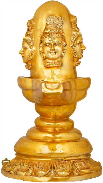Brass Very Large Size Shiva Lingam Idol Shivling Statue Home Temple Décor 3 Feet by vendor-unknown - Hindu Gods (View 6)