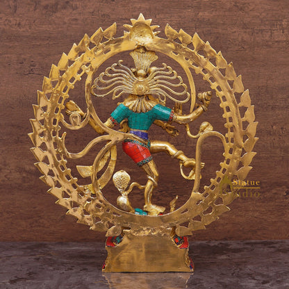 Brass Large Size Nataraja Idol Dancing Shiva Statue Home Office Décor 2 Feet by vendor-unknown - Hindu Gods (View 5)