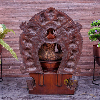 Brass Large Sitting Buddha Statue Exclusive For Home Decor 3 Feet by vendor-unknown - Buddha (View 4)