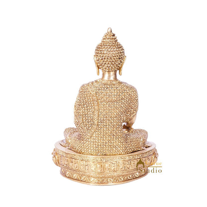 Brass Exclusive Fine Buddha Statue For Home Office Decor Showpiece 1.5 Feet by vendor-unknown - Buddha (View 4)