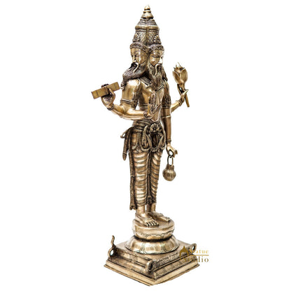 Large Size Indian Hindu God Creator Of Universe Lord Brahma Ji Idol 39" by vendor-unknown - Hindu Gods (View 3)