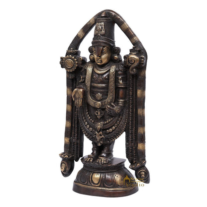 Brass Large Size Tirupathi Balaji Statue Antique Religious Décor Gift Idol 2 Feet by vendor-unknown - Gifting (View 5)