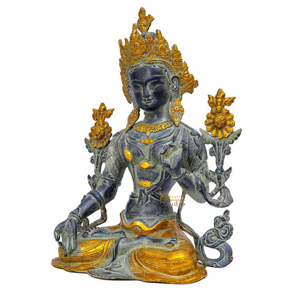 Brass Buddhist Goddess Tara Statue For Home Office Décor Showpiece 16" by vendor-unknown - Buddha (View 4)