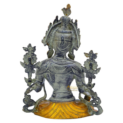 Brass Buddhist Goddess Tara Statue For Home Office Décor Showpiece 16" by vendor-unknown - Buddha (View 6)