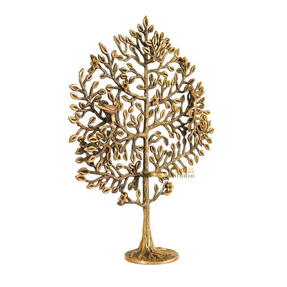 Brass Antique Tree Showpiece For Home Table Décor With TeaLight Candle Holder 22" by vendor-unknown - Decor (View 4)