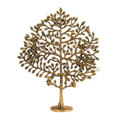 Brass Antique Tree Showpiece For Home Table Décor With TeaLight Candle Holder 22" by vendor-unknown - Decor (View 5)
