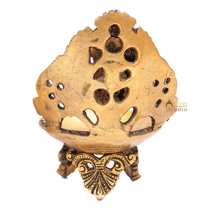 Brass Ganesha Diya For Pooja Room Home Diwali Décor Gift Showpiece 5" by vendor-unknown - Spiritual (View 6)
