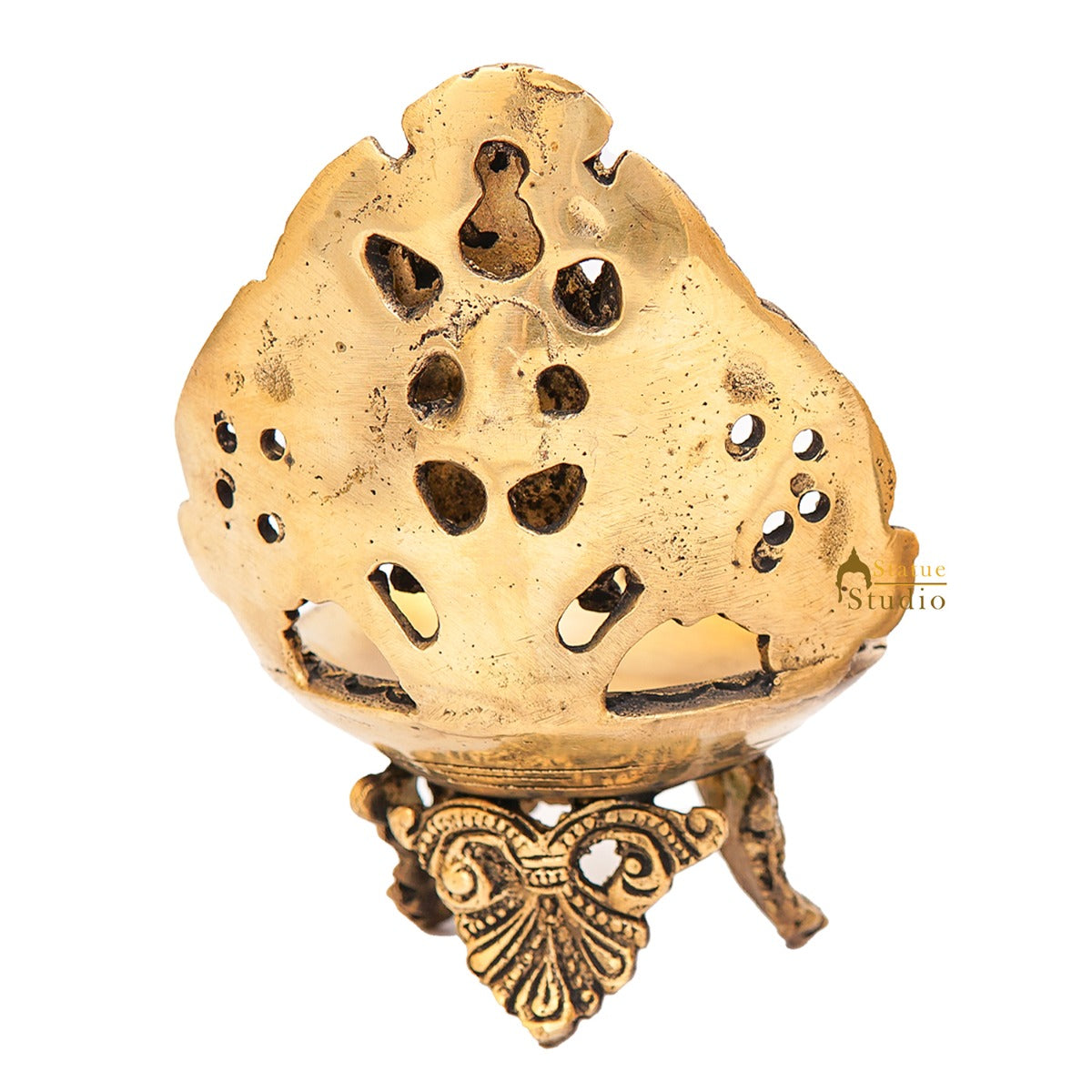 Brass Lakshmi Diya For Pooja Room Home Diwali Décor Gift Showpiece 5" - Image 6