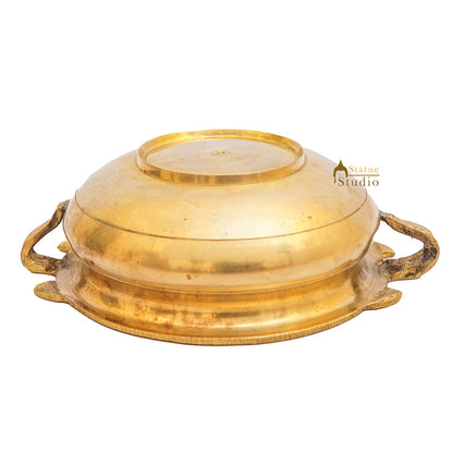 Brass Small Urli Showpiece For Home Table Pooja Room Diwali Décor by vendor-unknown - Decor (View 5)