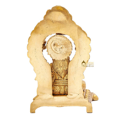 Brass Lakshmi Idol Laxmi Statue For Home Diwali Pooja Room Décor Gift Showpiece 6" by vendor-unknown - Hindu Gods (View 6)