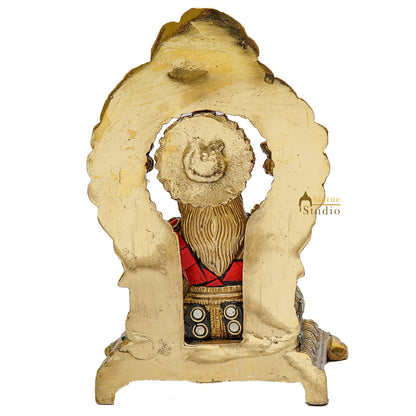 Brass Lakshmi Idol Laxmi Statue For Home Diwali Pooja Room Décor Gift Showpiece 6" by vendor-unknown - Hindu Gods (View 6)