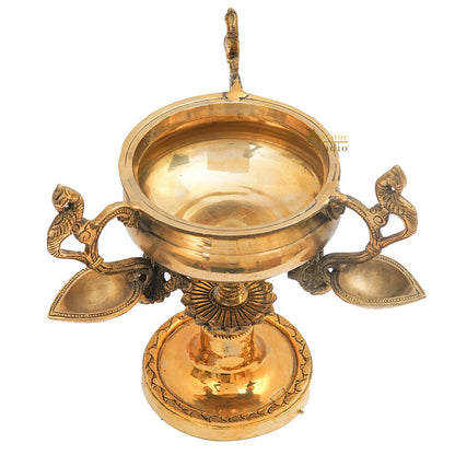 Brass Trophy Shaped Antique South Indian Urli For Home Garden Décor 9" by vendor-unknown - Decor (View 5)