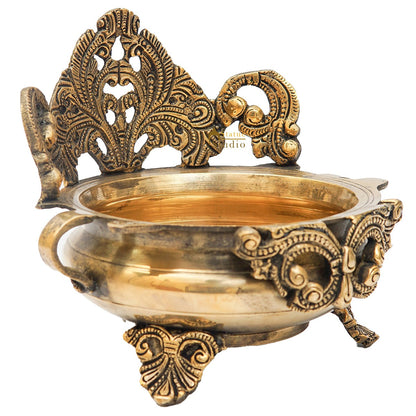 Brass Designer Antique South Indian Urli For Home Garden Office Décor Gift 6" by vendor-unknown - Decor (View 5)