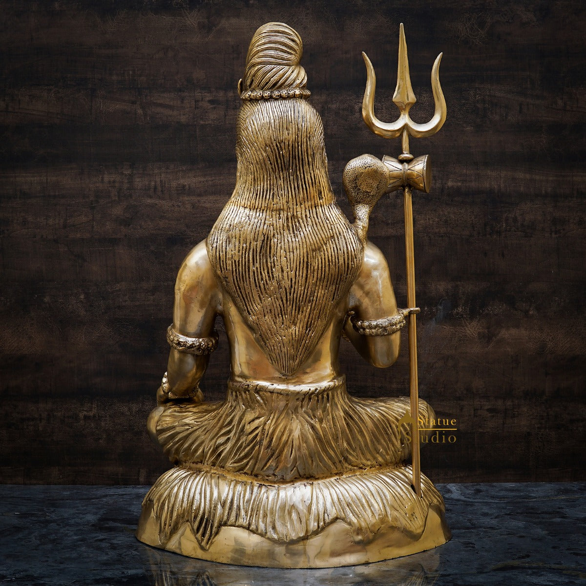 Brass Large Mahadev Lord Shiva Idol Showpiece For Home Office Decor 3 Feet - Image 5