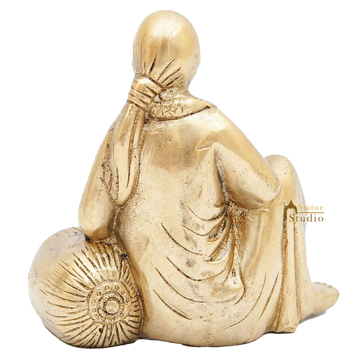 Brass Sai Baba Idol Home Temple Pooja Room Décor Statue Showpiece 5" - Image 6