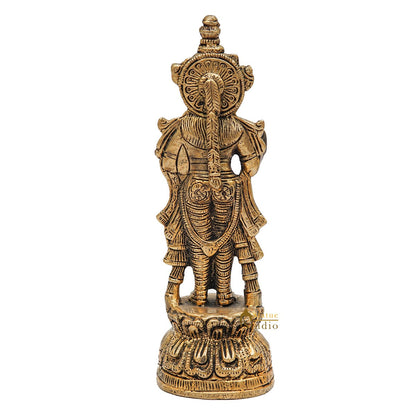 Brass Rare Standing Radha Idol Small Home Puja Room Décor Statue 7.5" by vendor-unknown - Hindu Gods (View 6)
