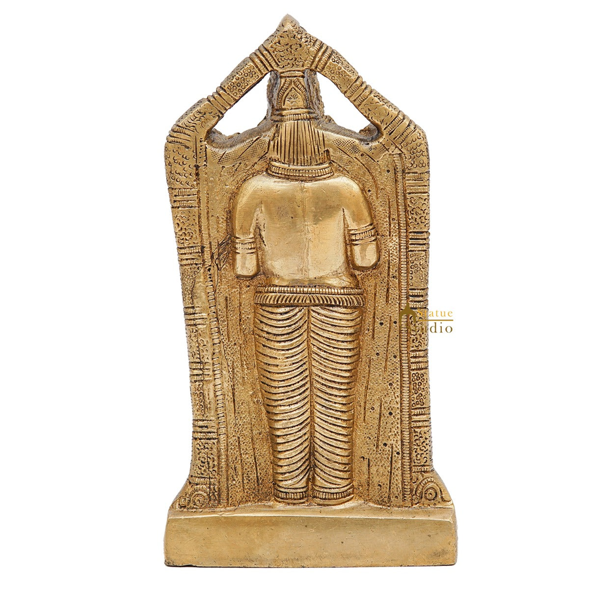 Brass Tirupathi Balaji Venkateshvara Idol Home Pooja Temple Décor Statue 7" - Image 6