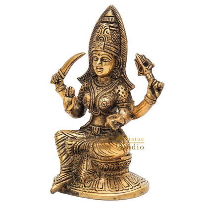 Brass South Indian Goddess Mariamman Religious Puja Décor Idol Statue 6" by vendor-unknown - Hindu Gods (View 4)