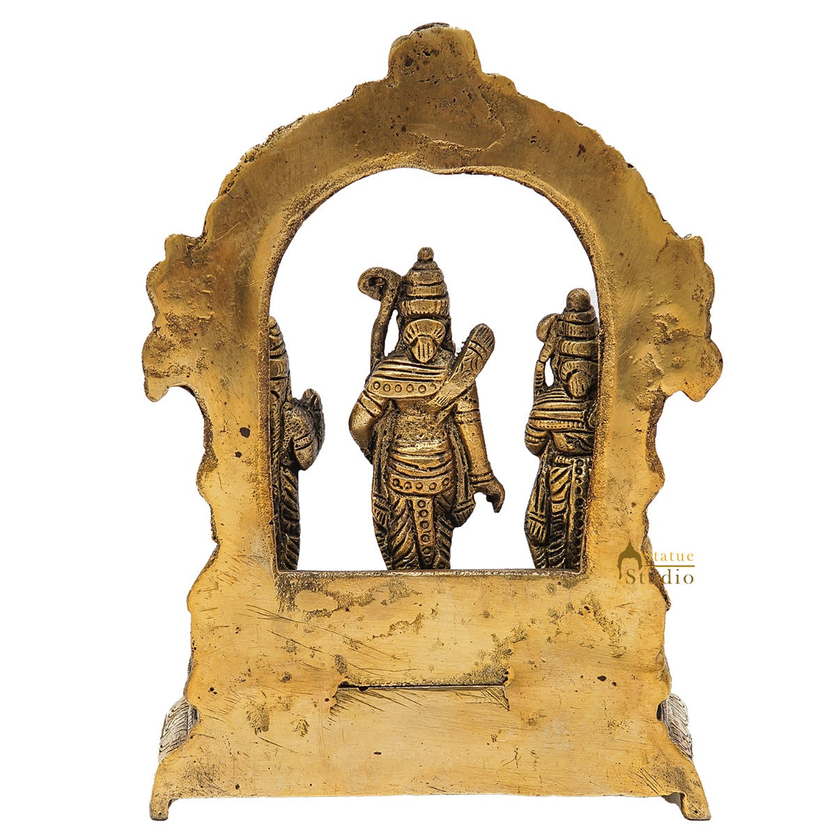 Brass Small Ram Darbar Family Idol Home Pooja Room Décor Showpiece Statue 6" - Image 6
