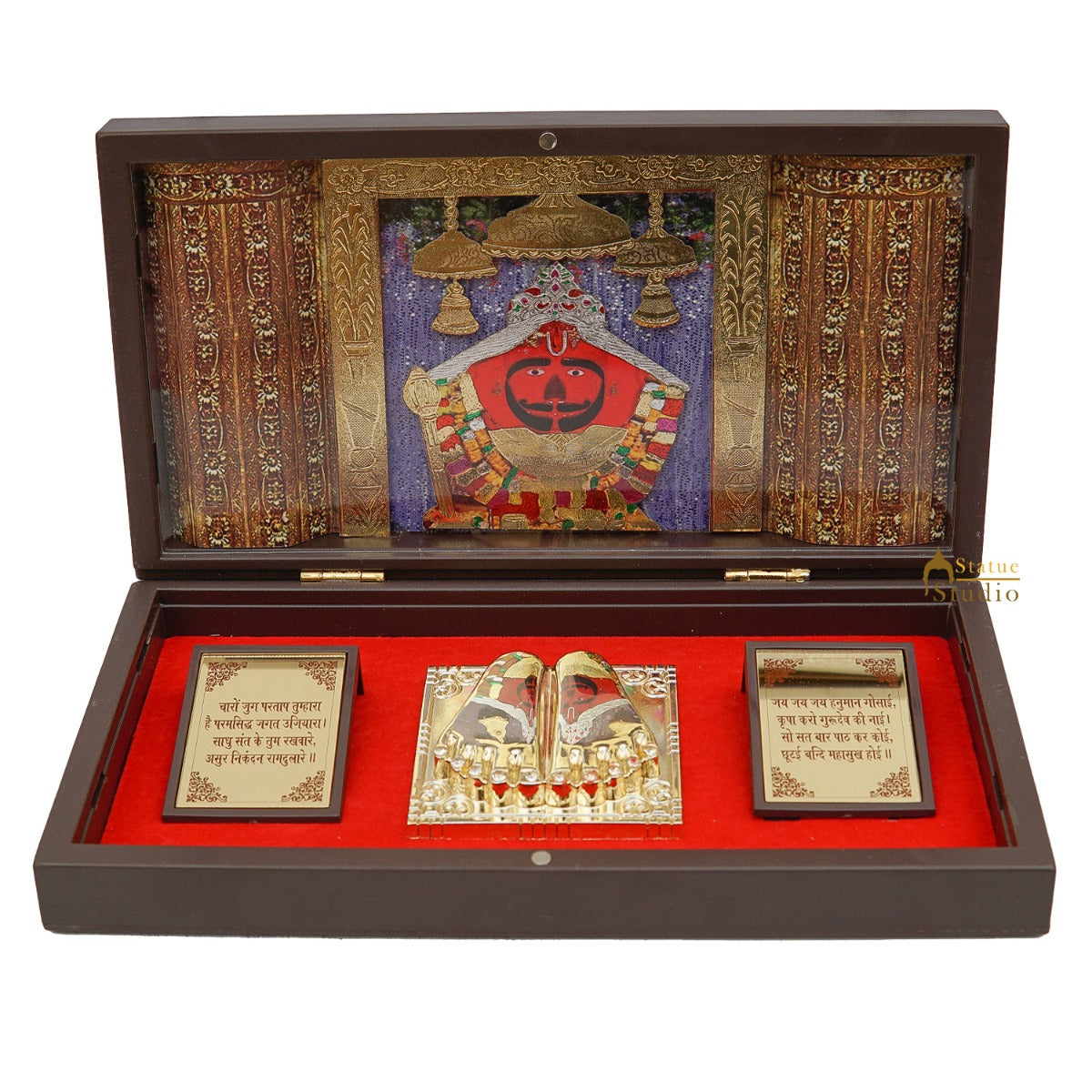 Salasar Balaji Charan Paduka Puja Room Décor Diwali Corporate Gift Showpiece 8" - Image 3