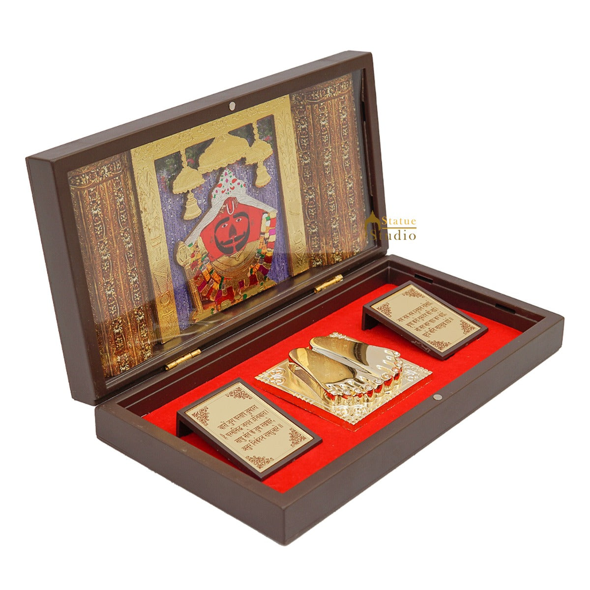 Salasar Balaji Charan Paduka Puja Room Décor Diwali Corporate Gift Showpiece 8"