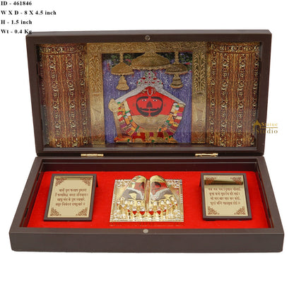 Salasar Balaji Charan Paduka Puja Room Décor Diwali Corporate Gift Showpiece 8" by vendor-unknown - Spiritual (View 7)
