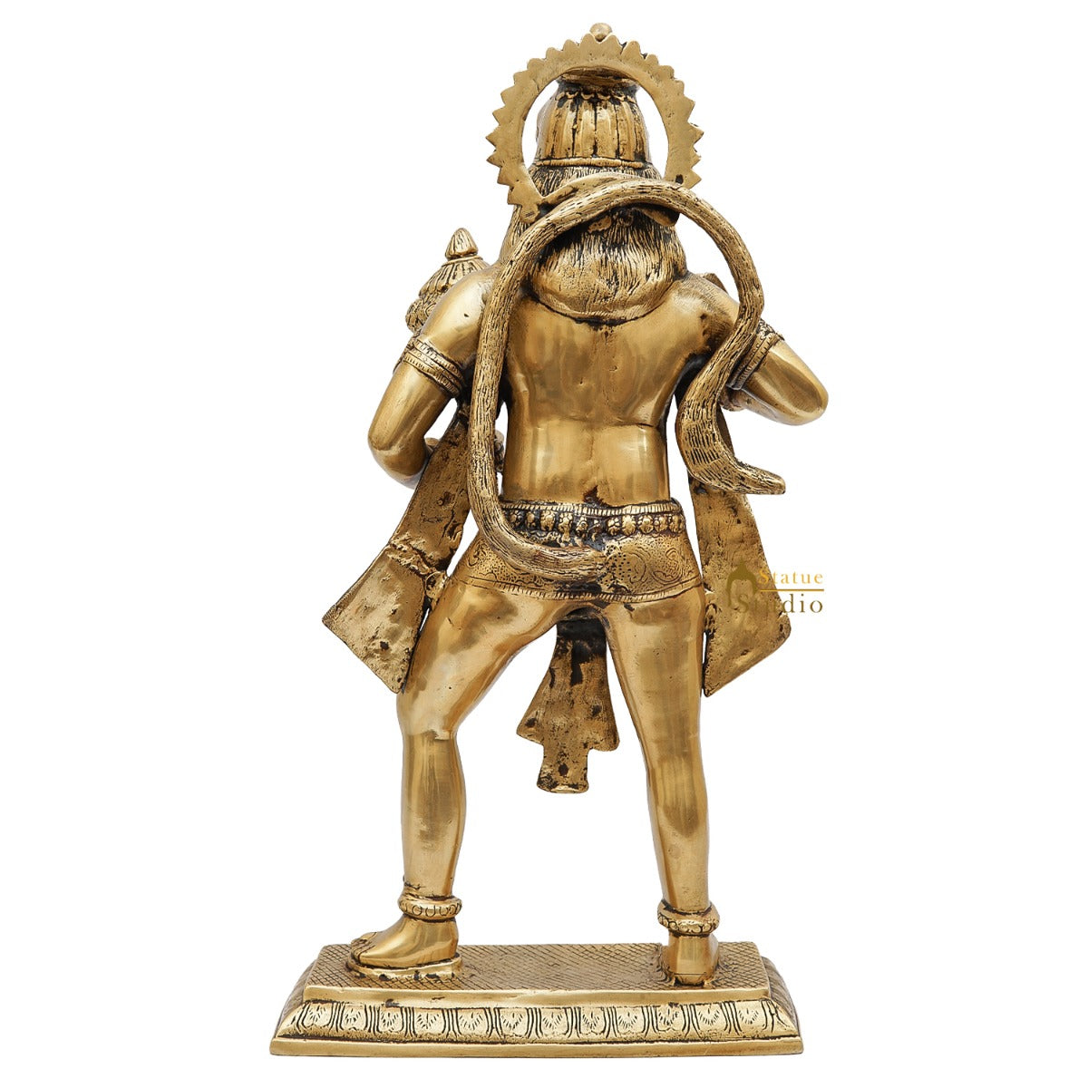 Brass Standing Hanuman Idol Home Religious Décor Showpiece 2 Feet