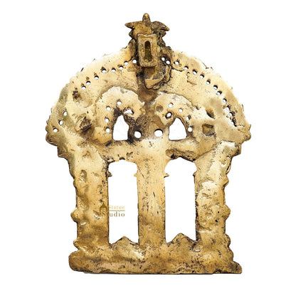 Brass Prabhavali Temple Design Frame Wall Hanging Home Décor by vendor-unknown - Decor (View 4)