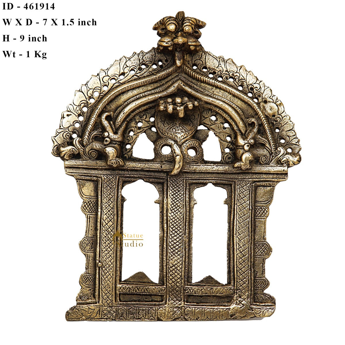 Brass Prabhavali Temple Design Frame Wall Hanging Home Décor