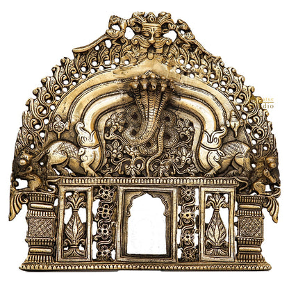 Brass Prabhavali Temple Design Frame Wall Hanging Home Decor by vendor-unknown - Decor (View 3)