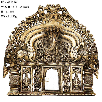 Brass Prabhavali Temple Design Frame Wall Hanging Home Decor by vendor-unknown - Decor (View 5)