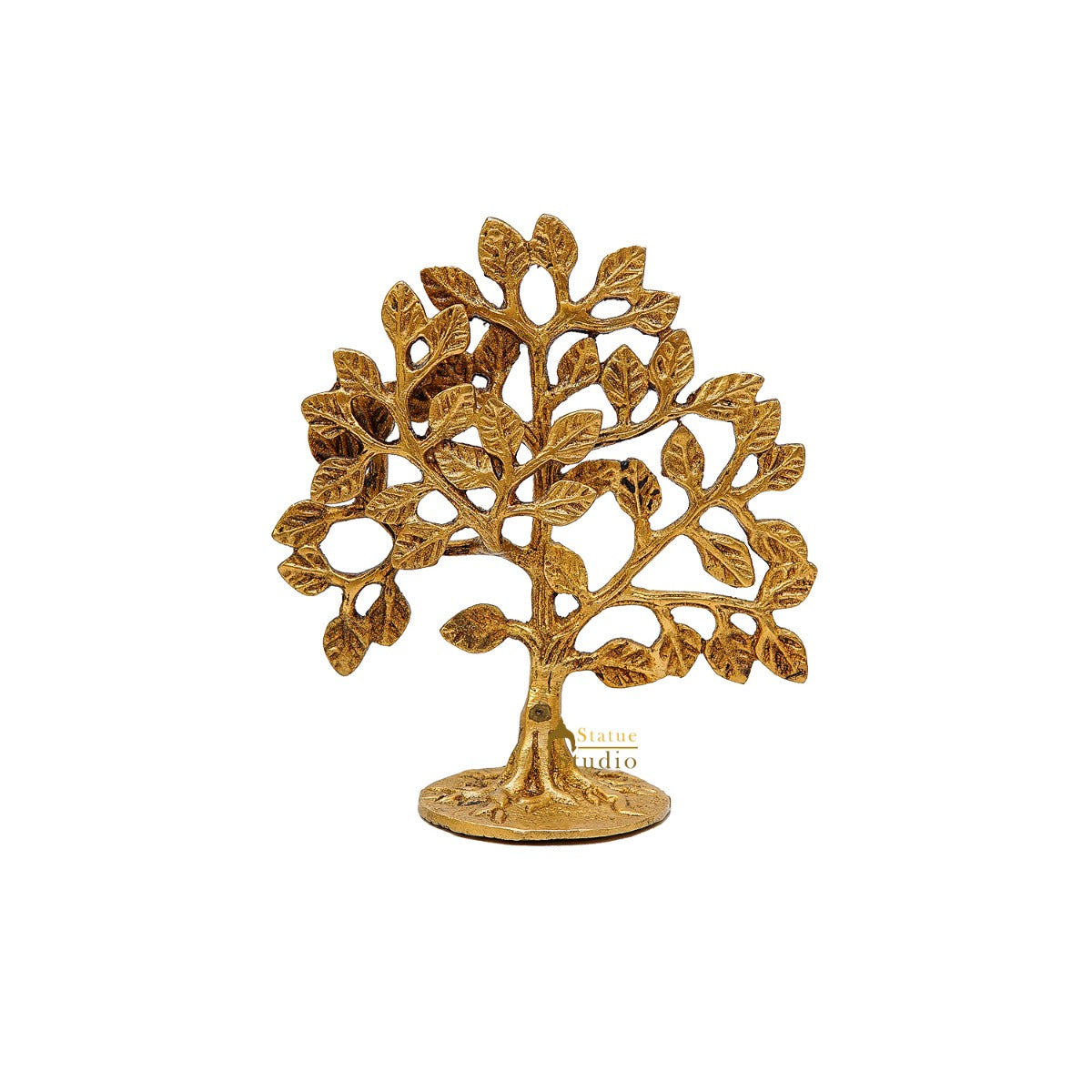 Brass Small Tree Showpiece For Lucky Home Vastu Décor Gift