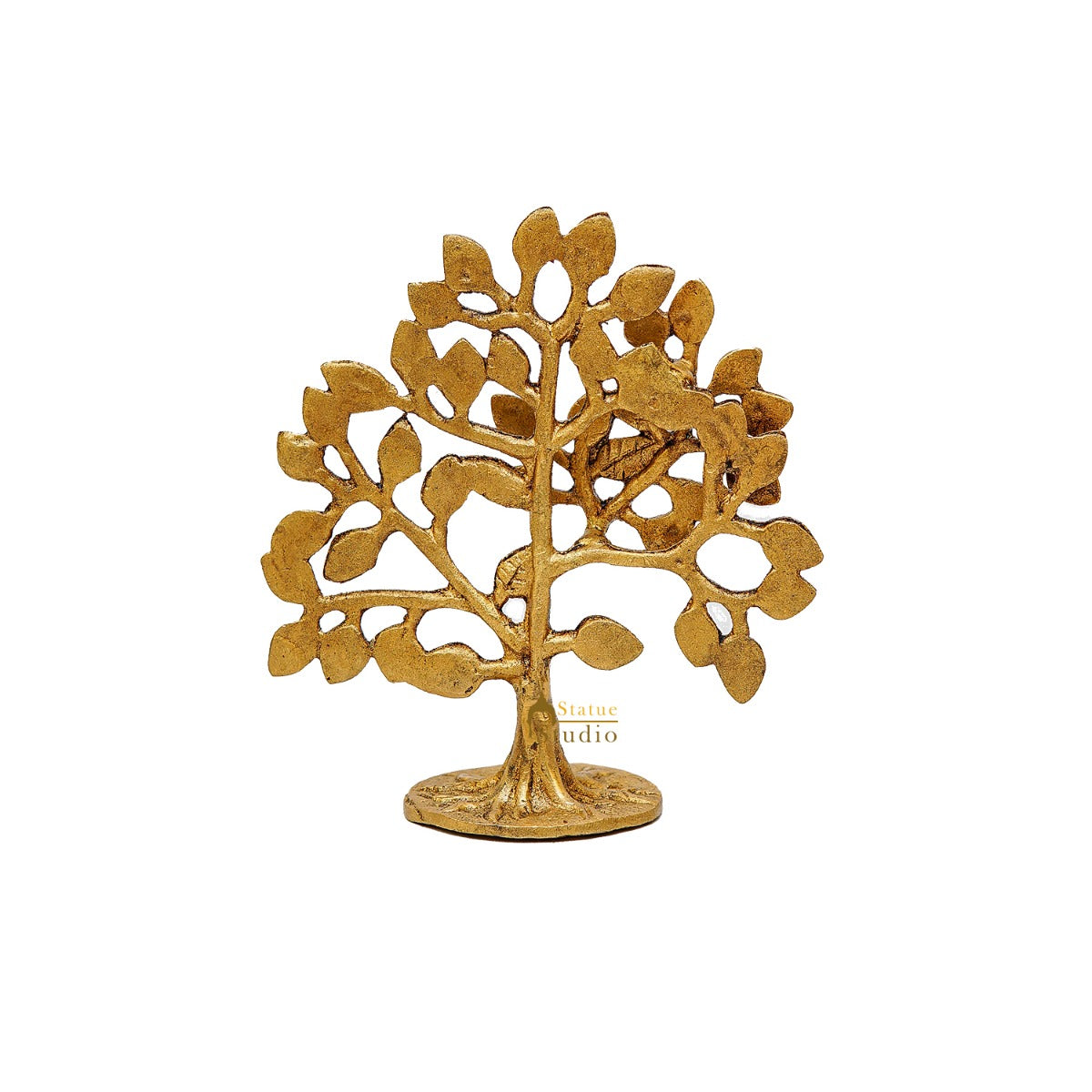 Brass Small Tree Showpiece For Lucky Home Vastu Décor Gift