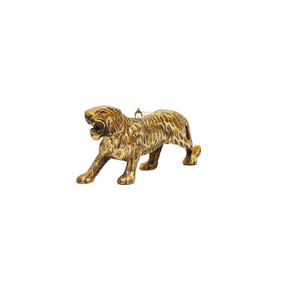 Brass Antique Mini Tiger Showpieces For Home Office Table Décor Gift by vendor-unknown - Decor (View 3)