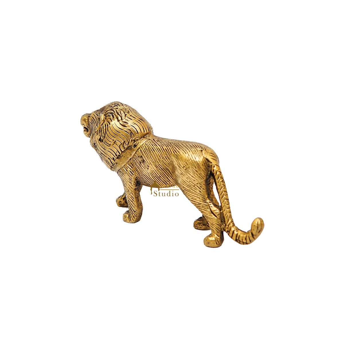 Brass Antique Mini Lion Showpieces For Home Office Table Décor Gift