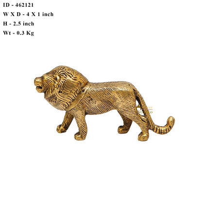 Brass Antique Mini Lion Showpieces For Home Office Table Décor Gift by vendor-unknown - Decor (View 6)