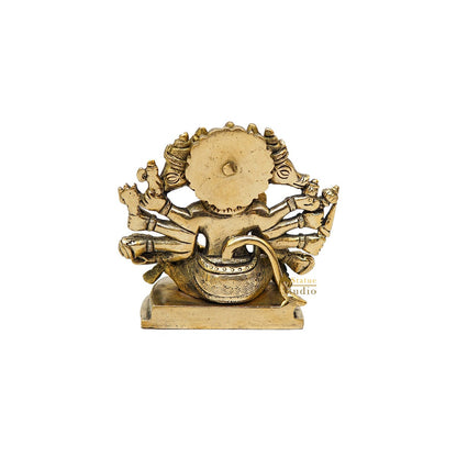 Brass Small Fine Panchmukhi Hanuman Idol 4 Inch by vendor-unknown - Hindu Gods (View 5)